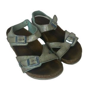 Birkenstock Rio Sandals Youth Size 31 EUR 13-13.5 US Blue Strappy Summer Shoes